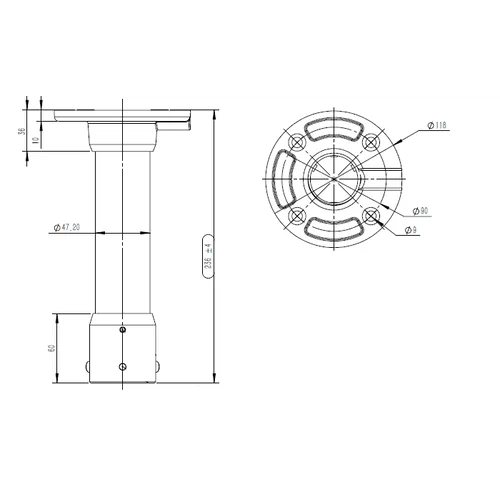 Крепление на гор.поверхность для поворотных камер OMNY